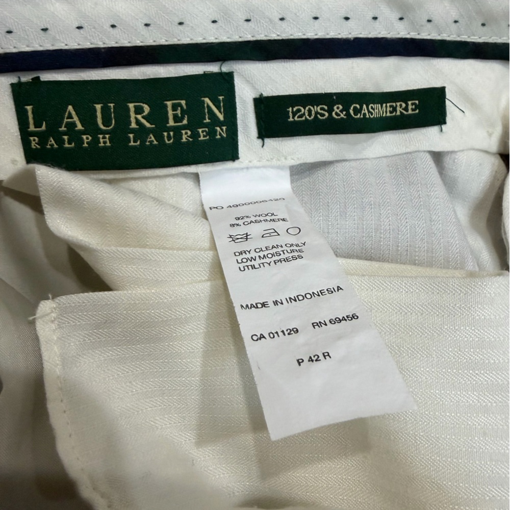 Ralph Lauren Straight Khaki Chinos - Cream - Picture 4 of 7